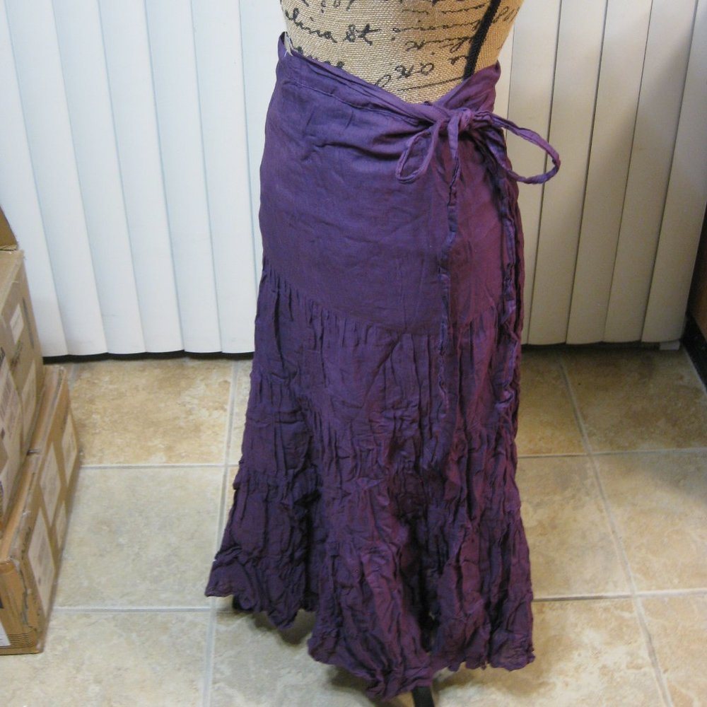 NWT Sassi's purple peasant maxi skirt OS one size - Picture 2 of 8